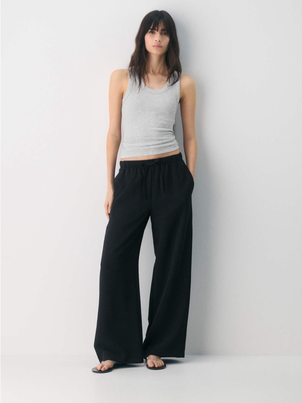 Aritzia Wilfred Wide-leg drawstring pants crepette